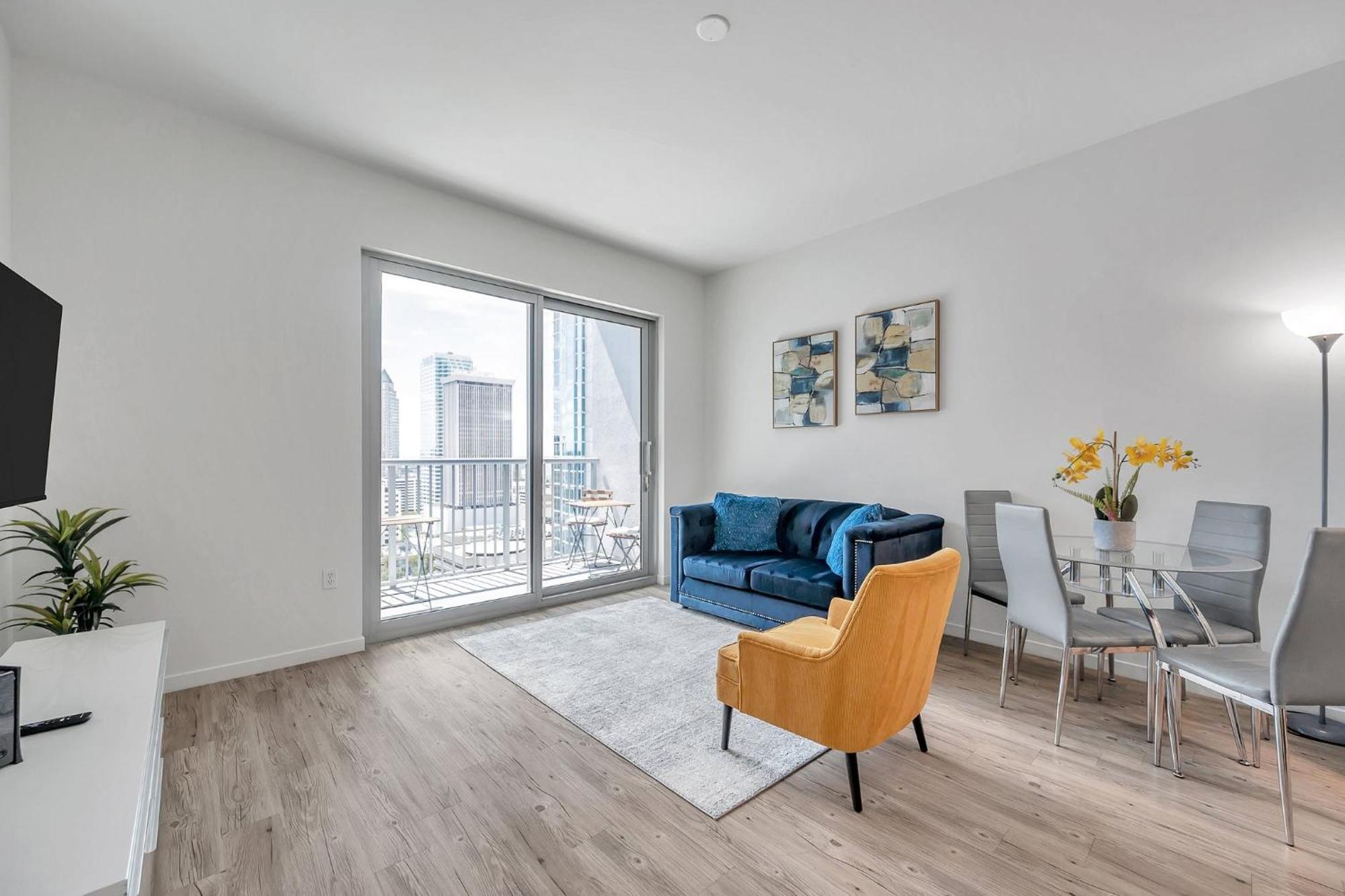 Luxury 1 Bedroom With Den Downtown Tampa Apt - City Views, Rooftop Pool, Workspace Exteriör bild